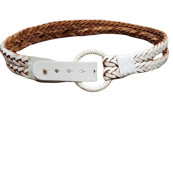 Express | Accessories | White Express Double Braided Leather  display picture 3